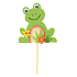 Frosch aus Filzvertiefung 8 cm + Spieße