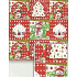 Nekupto Geschenkpapier 70 x 200 cm Weihnachtsbaum, Flasche, Schneemann