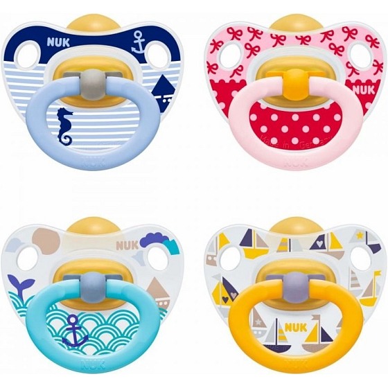 Nuk Classic Happy Kids kieferorthopädische Latexdecke 6-18 Monate 1 Stück