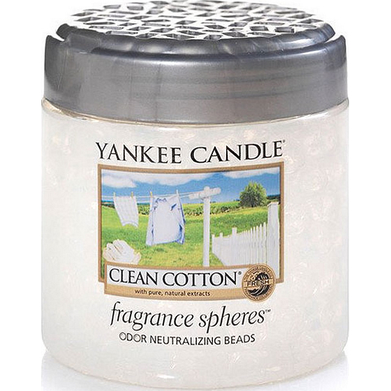 Yankee Candle Clean Cotton - Saubere Baumwolle Spheres Duftperlen neutralisieren Gerüche und erfrischen kleine Räume 170 g