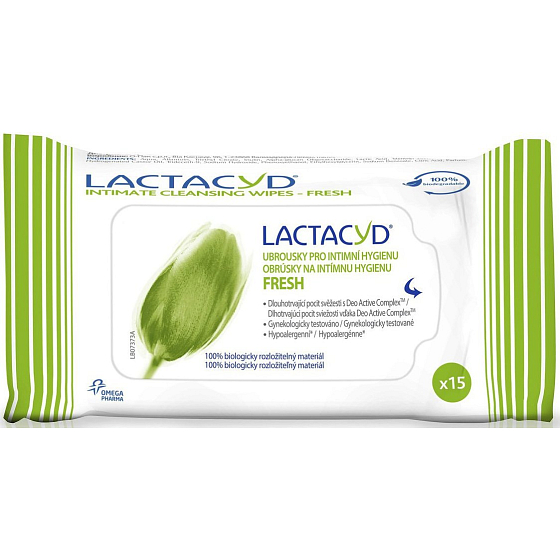 Lactacyd Frische Feuchttücher für die Intimhygiene 15 Stück