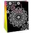 Ditipo Geschenk Papiertüte zum Malen 22 x 10 x 29 cm schwarz, Mandala Kreativ 40
