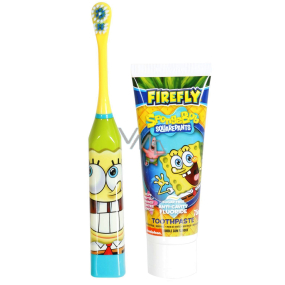 SpongeBob Elektrische Zahnbürste weich + Kaugummi Zahnpasta 75 ml für Kinder SpongeBob Elektrische Zahnbürste weich + Kaugummi Zahnpasta 75 ml für Kinder