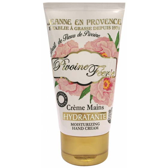 Jeanne en Provence Pivoine Féérie - Pfingstrosenfee feuchtigkeitsspendende Handcreme 75 ml