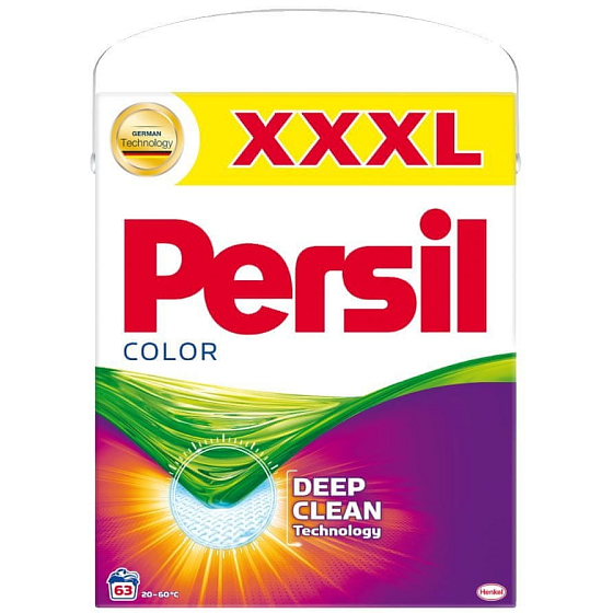 Persil Deep Clean Color Waschpulver für farbige Wäschekiste 63 Dosen 4.095 kg