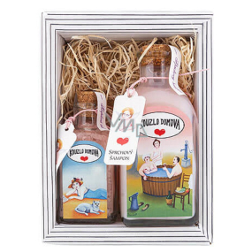 Böhmen Geschenke Die Magie von zu Hause - Dart und Rosen Duschgel 250 ml + Wassersalz 110 g Kosmetikset