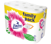 Linteo Care & Comfort Toilettenpapier weiß 158 Stück 2-lagig und 19 m, 24 Rollen