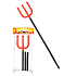 Teufelsgabeln aus PVC 95 cm faltbar