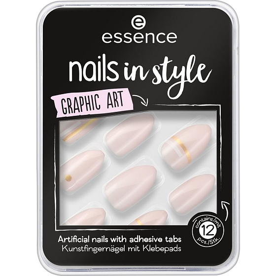 Essence Nails In Style künstliche Nägel 09 Graphic Art 12 Stück