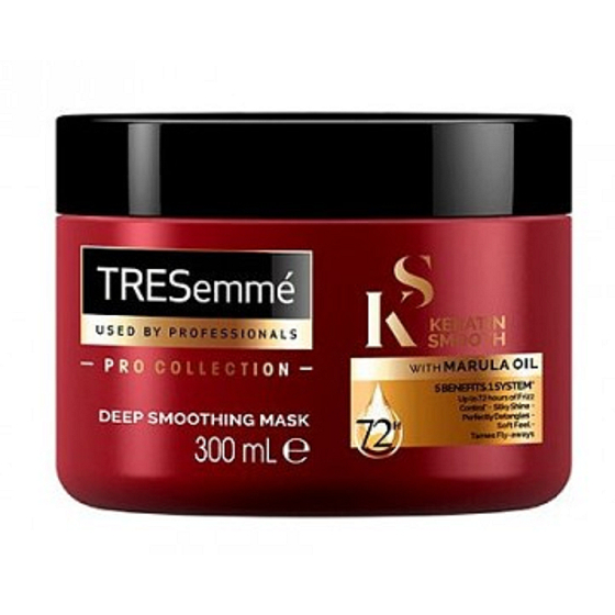 TRESemmé Keratin Glatte Maske mit Keratin für trockenes und strapaziertes Haar, 300 ml ausspülen