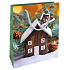 Nekupto Geschenk Papiertüte 23 x 18 x 10 cm Weihnachten mit Häuschen WBM 1940 50