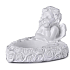 Emocio Gips Engel für Teekerze weiß 80 x 60 mm