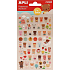 Apli Stickers Teddybären Aufkleber mit Teddybär-Motiv 1 Blatt 14608