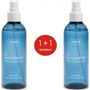 Ziaja Acai Berry Hauttonikum mit Hyaluronsäure Spray 2 x 200 ml, Duopack