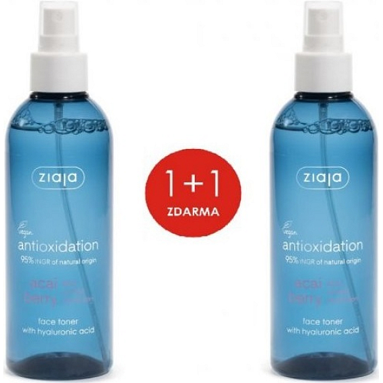 Ziaja Acai Berry Hauttonikum mit Hyaluronsäure Spray 2 x 200 ml, Duopack