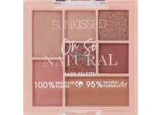 Sunkissed Oh So Natural Face Palette Lidschatten-Palette 4 x 0,9 g + Highlighter 1,3 g + Rouge 1,3 g + Bronzer 1,7 g
