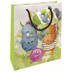 Nekupto Geschenkpapier Tasche 23 x 18 x 10 cm Monster