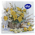 Aha Papierservietten 3 Lagen 33 x 33 cm 20 Stück Osterkorb mit Narzissen
