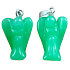 Chalcedon zelený Anděl strážný přívěsek přírodní kámen 1,7 cm 1 kus, kámen lásky a radosti