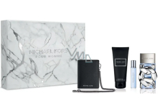 Michael Kors Pour Homme parfémovaná voda 100 ml + sprchový gel 100 ml + cestovní sprej 10 ml + peněženka, dárková sada pro muže