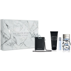 Michael Kors Pour Homme Parfümwasser 100 ml + Duschgel 100 ml + Reisespray 10 ml + Geldbörse, Geschenkset für Männer