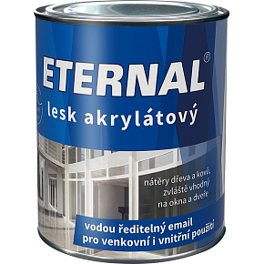 Eternal Glanz Acrylat Deckfarbe für Holz und Metall, Ral 9003 Weiß, 700 g