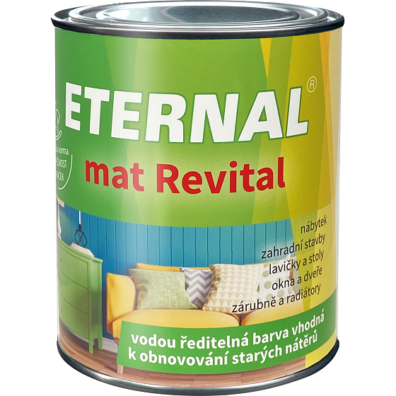 Eternal mat Revital Farbe zur Erneuerung alter Beschichtungen, RAL 7035 lichtgrau, 700 g