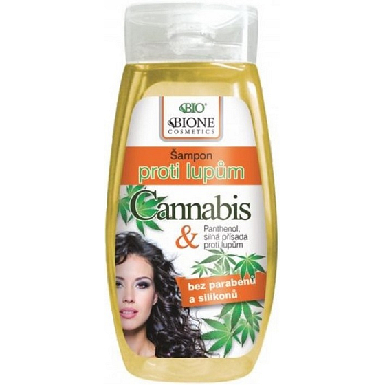 Bione Cosmetics Cannabis Shampoo gegen Schuppen für Frauen 250 ml