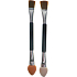 Zweiseitiger Applikator für Lidschatten, Schaumstoff/Pinsel, 7,5 cm, 2 Stück