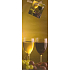 Nekupto Geschenkpapierflaschentasche 33 x 10 x 9 cm Braun mit Weingläsern 09 01 ALH