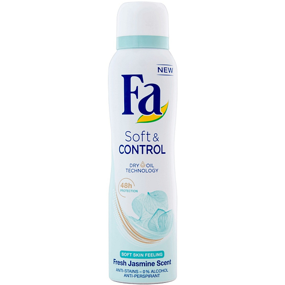 Fa Soft & Control Fresh Jasmine Scent Antitranspirant Deodorant Spray 150 ml