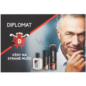 Astrid Diplomat Classic Aftershave 100 ml + Rasierschaum 250 ml + Deodorant Spray 150 ml, Kosmetikset