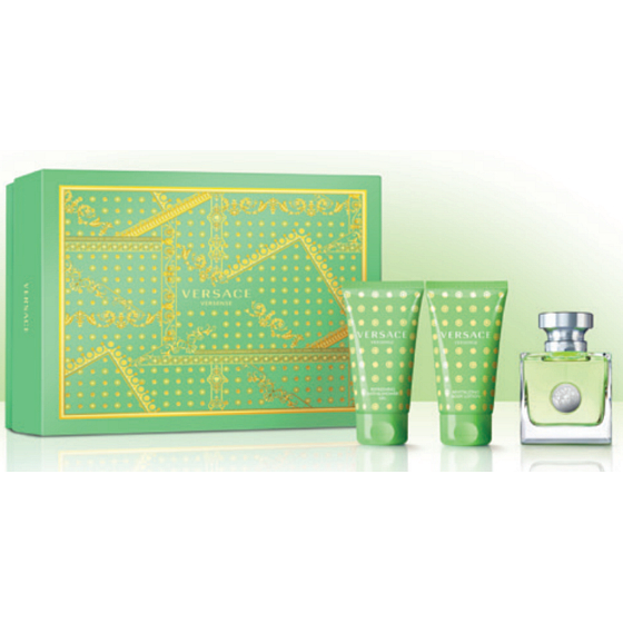 Versace Versense Eau de Toilette für Frauen 50 ml + Körperlotion 50 ml + Duschgel 50 ml, Geschenkset