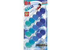 Dr. Devil WC Bicolor 5ball polar aqua hängender WC Block, 3× 35 g