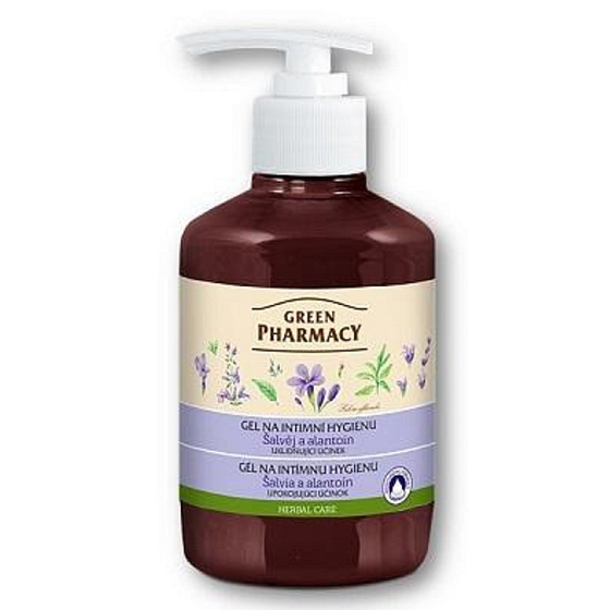 Green Pharmacy Salbei und Allantoin Gel für die Intimpflege beruhigende Wirkung 370 ml