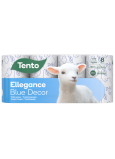 Diese Ellegance Blue Decor Fine Toilettenpapier 156 Schnipsel 3 Lagen 8 Stück