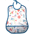 Kunststoff Nova Bib Kinder waschbar blau Tier Saum