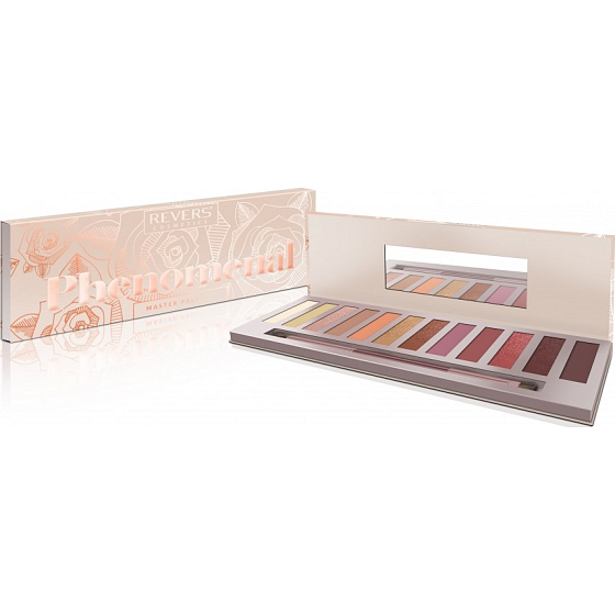 Kehrt phänomenale 12-Farben-Lidschatten-Palette 02 phänomenale Rose 9 g zurück