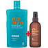 Piz Buin Tan & Protect SPF6 Schutzöl beschleunigt den Bräunungsprozess 150 ml Spray + After Sun Beruhigend & kühlend nach Sonnencreme mit Aloe Vera, spendet Feuchtigkeit und kühlt ab, reduziert Rötungen durch UV-Strahlung 400 ml, Duopack
