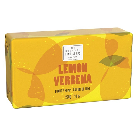 Scottish Fine Soaps Zitrone und Eisenkraut Luxus dreimal fein gemahlene Toilettenseife mit einem zarten Duft 220 g