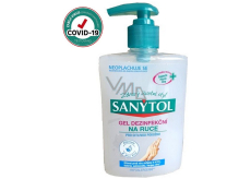 Sanytol Sensitive Desinfektionsgel für die Hände, feuchtigkeitsspendend, zerstört Viren und Bakterien 250 ml (AH1N1)