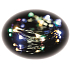 Emos Lighting nano grün multicolor 4 m, 40 LEDs + 5 m Kabel mit Zeitschaltuhr