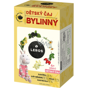 Leros Kinder-Kräutertee ausgewogene Kräutermischung mit Hagebutte und Kamille geeignet zur Ergänzung des Trinkregimes unserer Kleinen 20 x 1,8 g