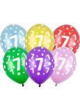 Ditipo Latex Luftballons aufblasbar Metall Mix von Farben Nr. 7 30 cm 6 Stück