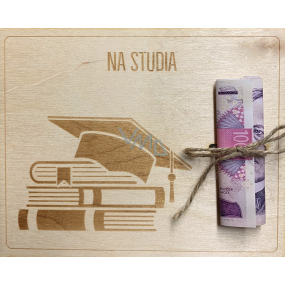 Albi Geldkarte aus Holz Für Studien 15,5 x 12,5 x 0,3 cm