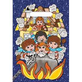 Ditipo St. Nikolaus Tasche mit Loch 22 x 32 cm