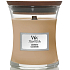 WoodWick Cashmere Duftkerze mit Holzdocht und Deckel Glas klein 85 g