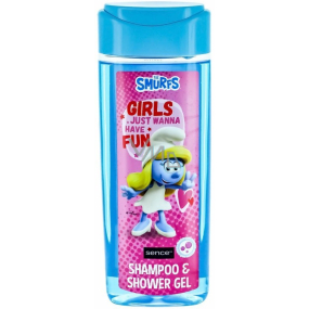 Schlümpfe Schlumpfine Duschgel und Haarshampoo für Kinder 210 ml