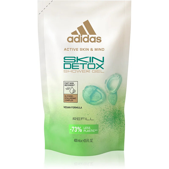 Adidas Skin Detox Duschgel mit Aprikosenkernen für Frauen 400 ml Refill