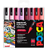 Posca Universal-Acrylmarker-Set 1,8 - 2,5 mm Love Mix aus warmen Tönen 8 Stück PC-5M
